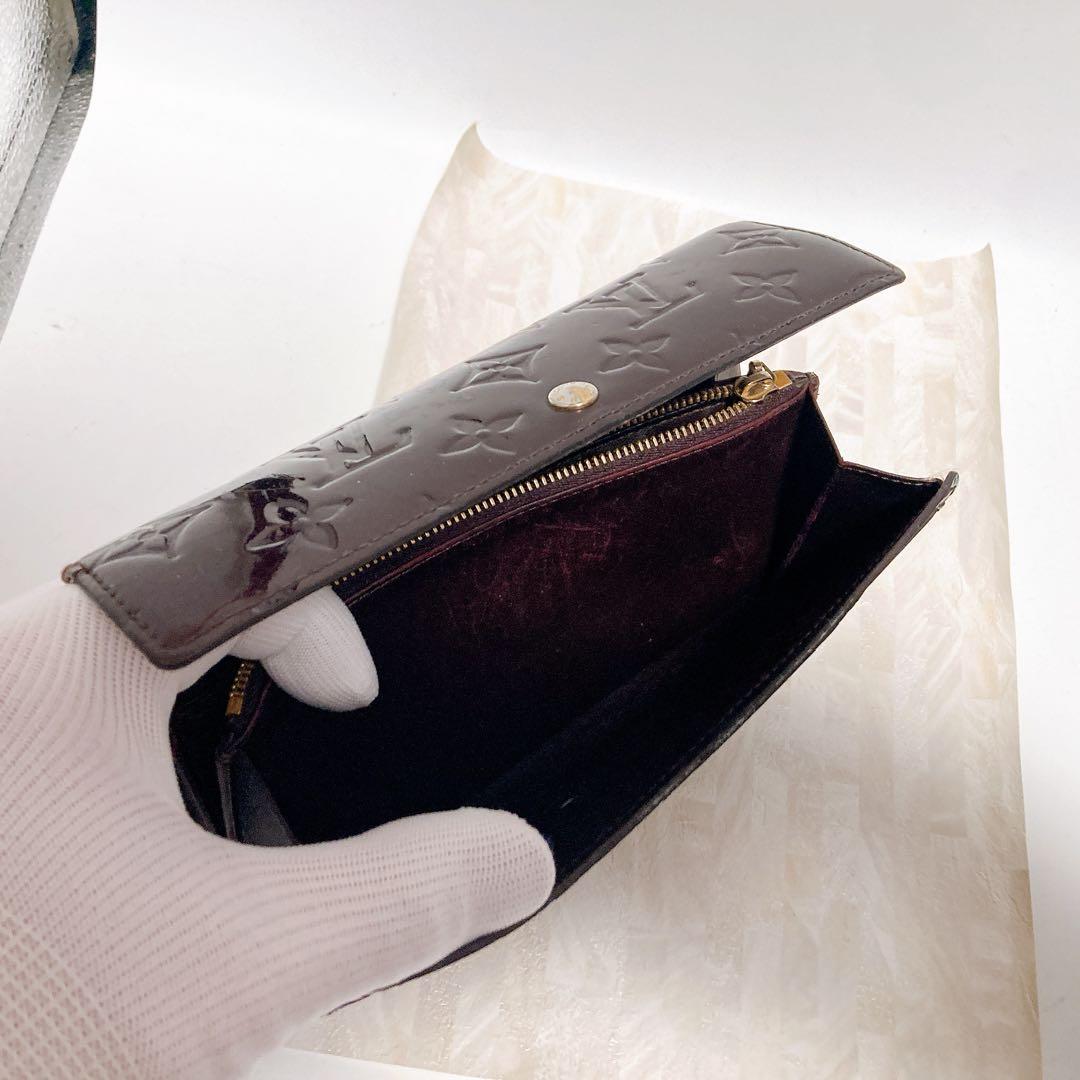 LOUIS VUITTON ヴェルニ　財布　ポルトフォイユサラ　ブラウン　正規品