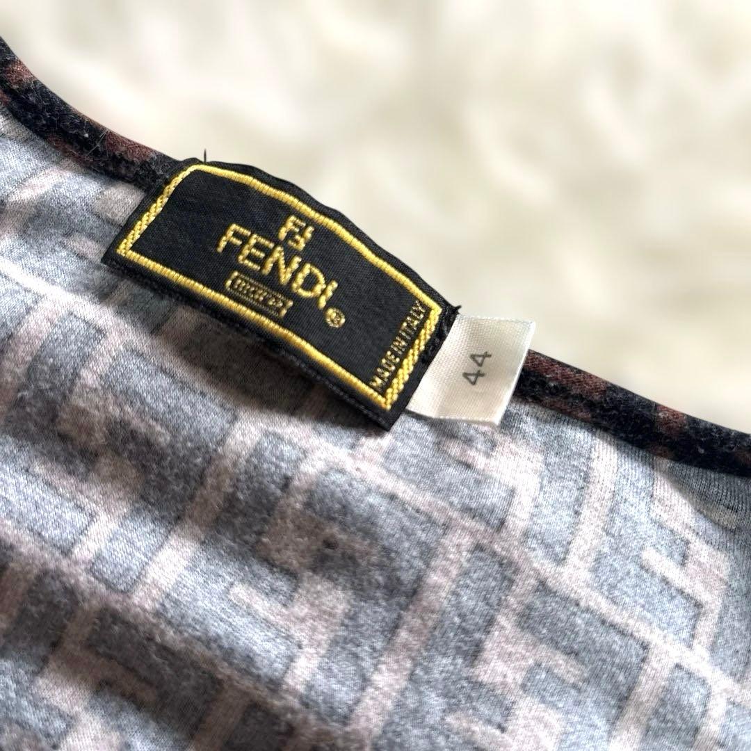 FENDI 【Ｌ〜ＬＬ】FENDI フェンディ ズッカ柄 半袖ロゴストレッチ有り