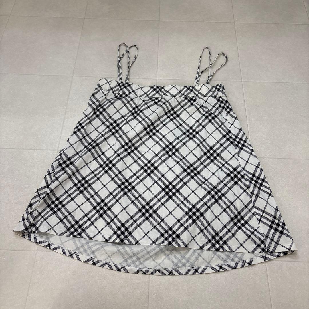 【訳有】BURBERRY バーバリー ブルーレーベル ノバチェック キャミソール