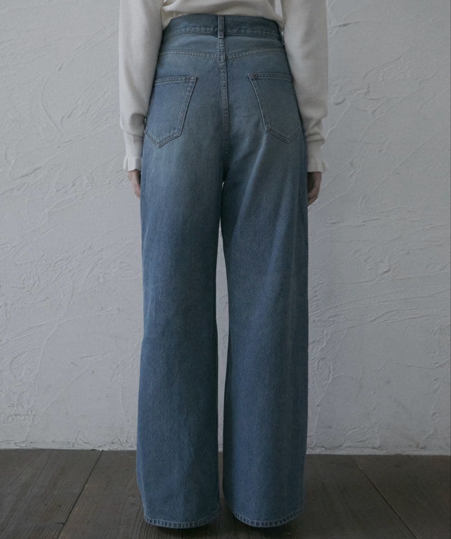 LE CIEL BLEU Drawstring Baggy Jeansブルー38