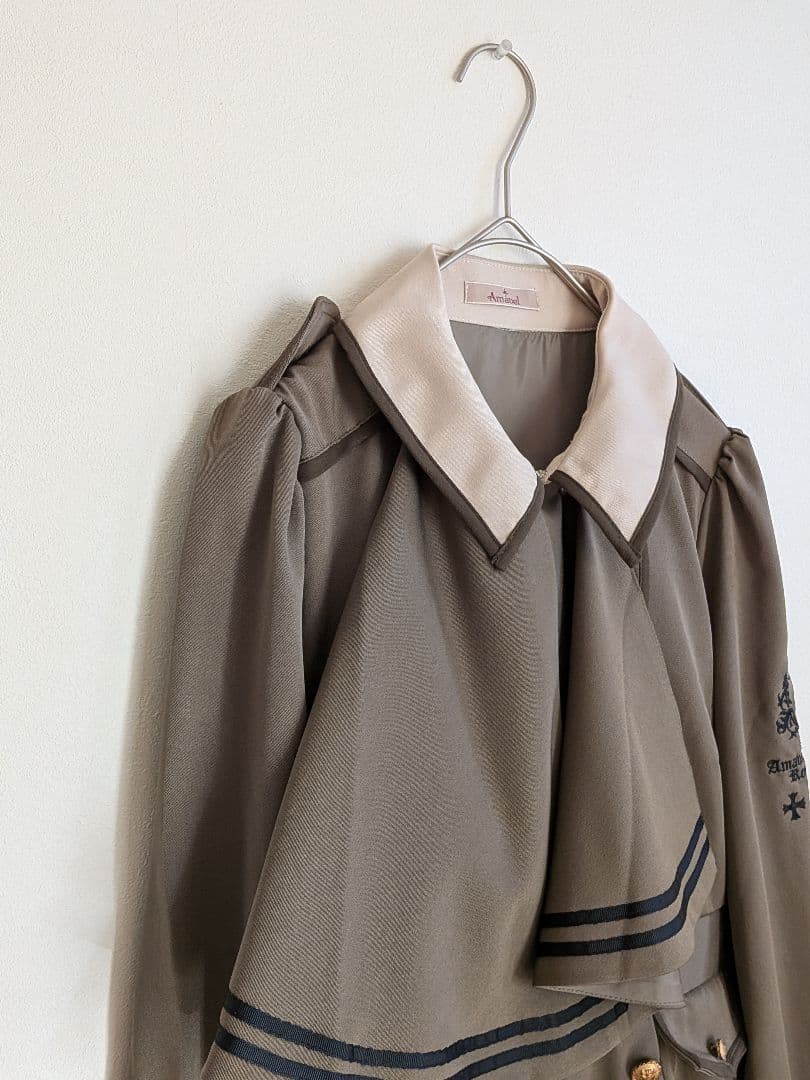 【新品】Amavel　アマベル　クラウンナイトミリタリー　ワンピース　カーキ