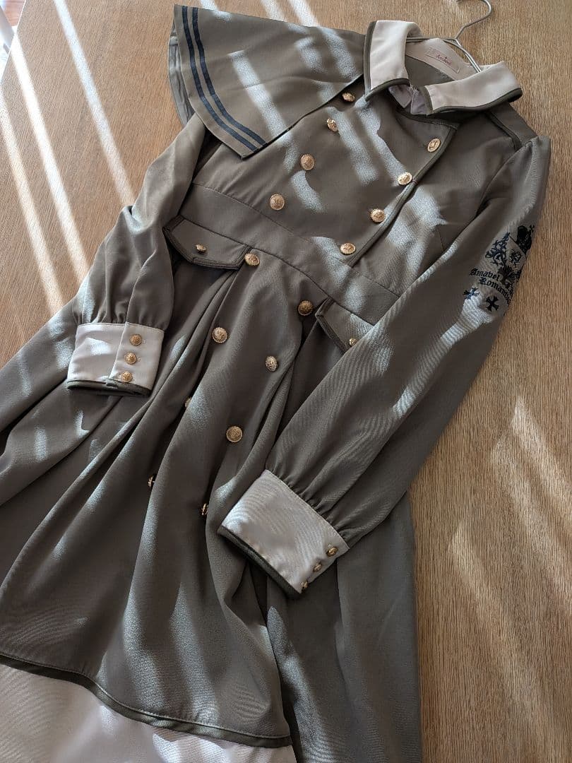 【新品】Amavel　アマベル　クラウンナイトミリタリー　ワンピース　カーキ