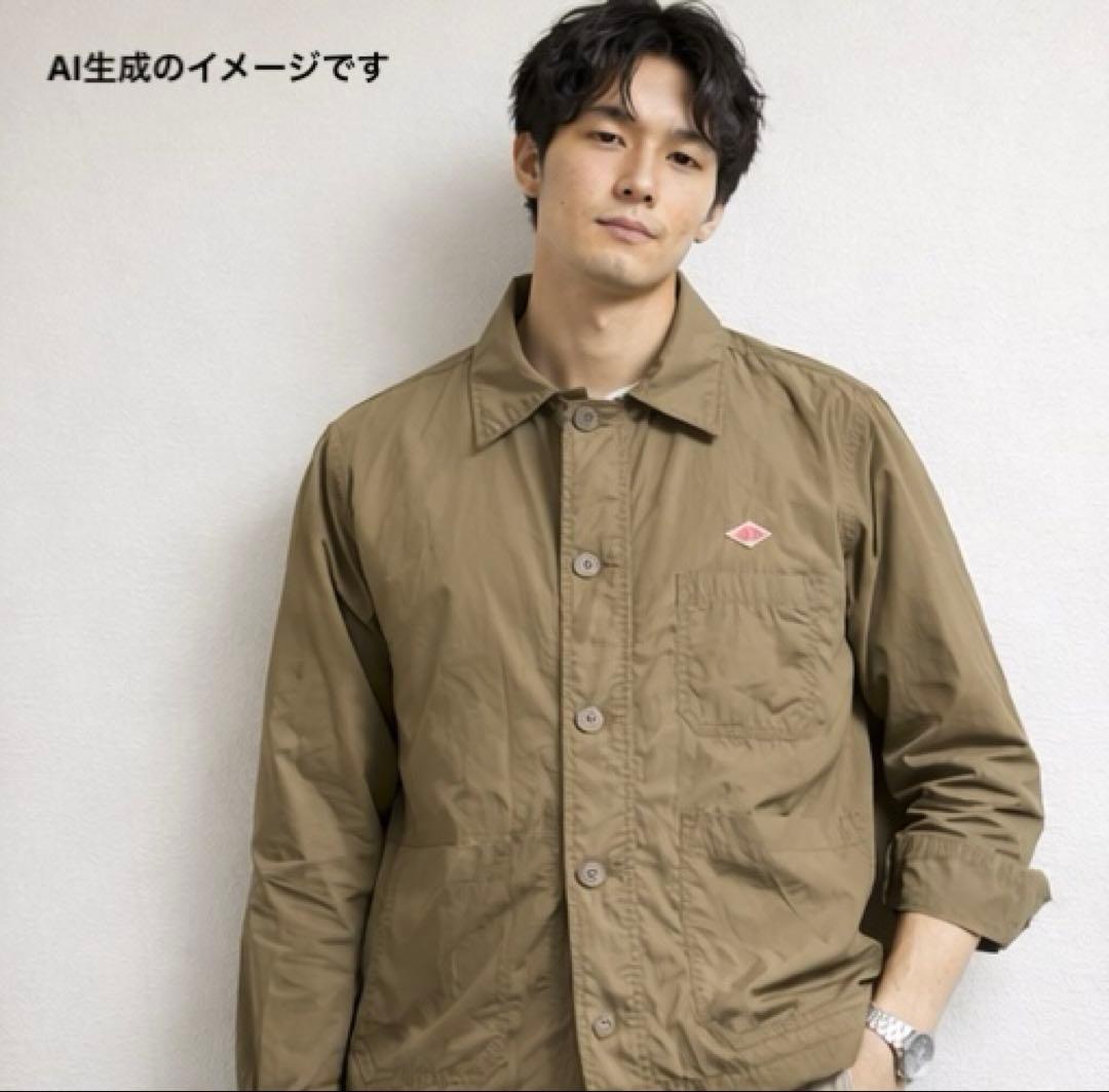 DANTON ダントン カバーオール サイズ40（M）ベージュ