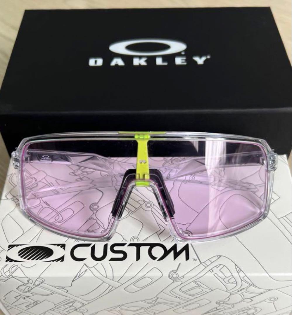 OAKLEY CUSTOM サングラス クリアフレーム パープルレンズ　値下げ中