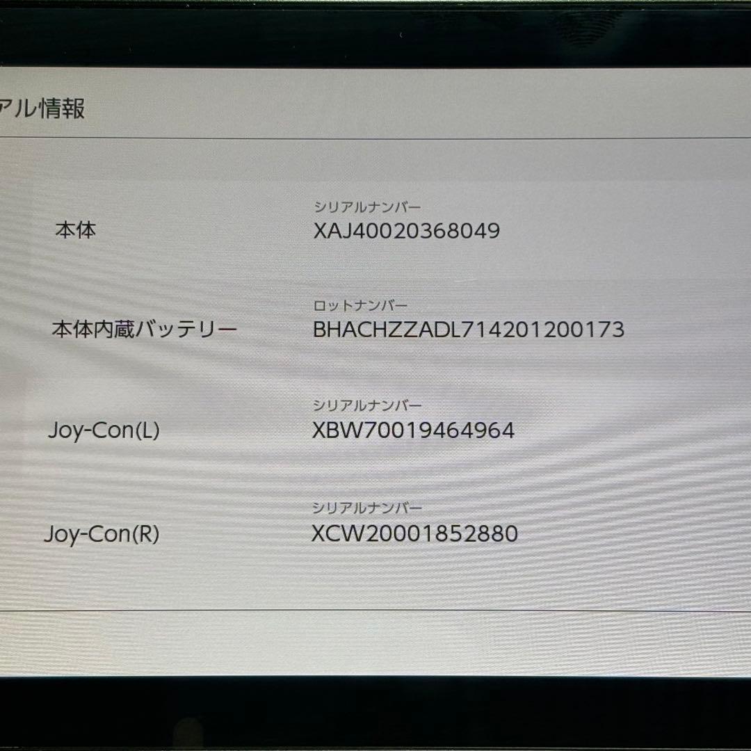 【動作確認済】未対策機　2017年製　Nintendo Switch
