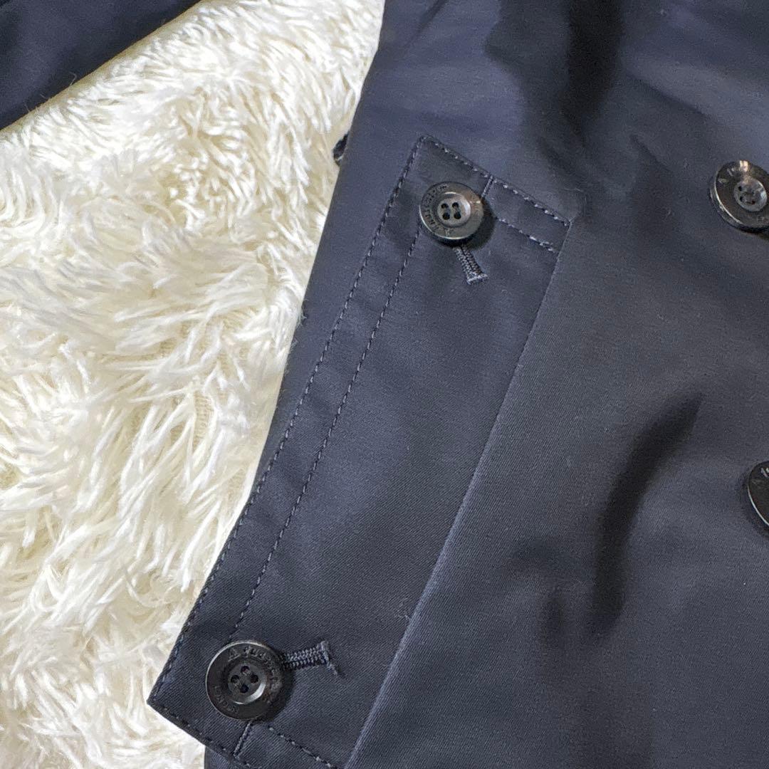 極美品✨アクアスキュータム　ロンドン　トレンチコート　ショート丈　ネイビー