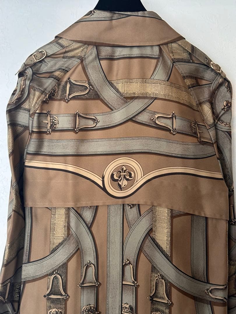 エルメス　ソルド　シルク　トレンチコート