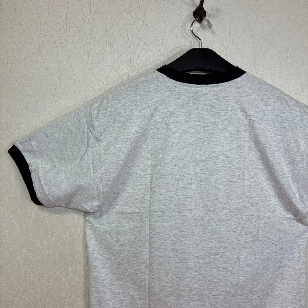 90s NIKE タグ付きデッドストック　ヴィンテージ　リンガーT 杢グレー