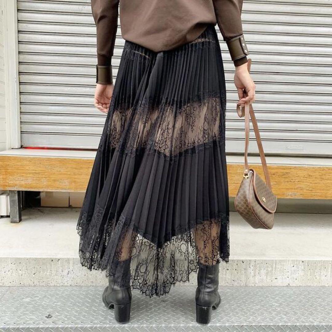 【美品】 AMERI UNDRESSED LACE SANDWICH SKIRT