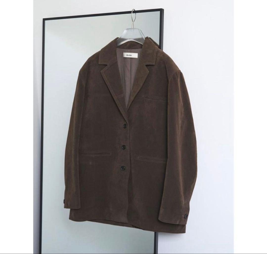 新品未使用タグ付き　anuke Eco Suede Jacket 36