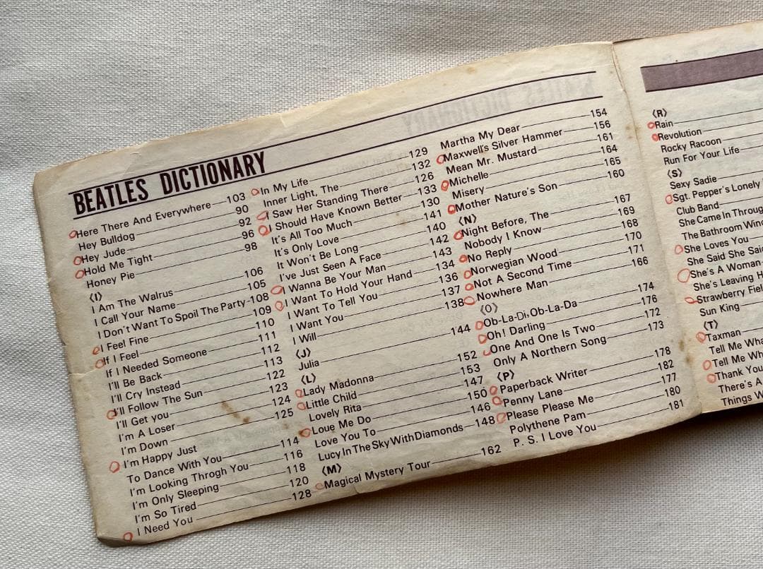 アート・デザイン・音楽 BEATLES DICTIONARY