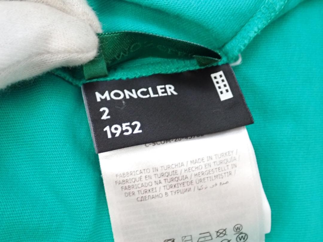 C*X様 MONCLER モンクレール 背面ロゴ 刺繡入り Tシャツ Lサイズ