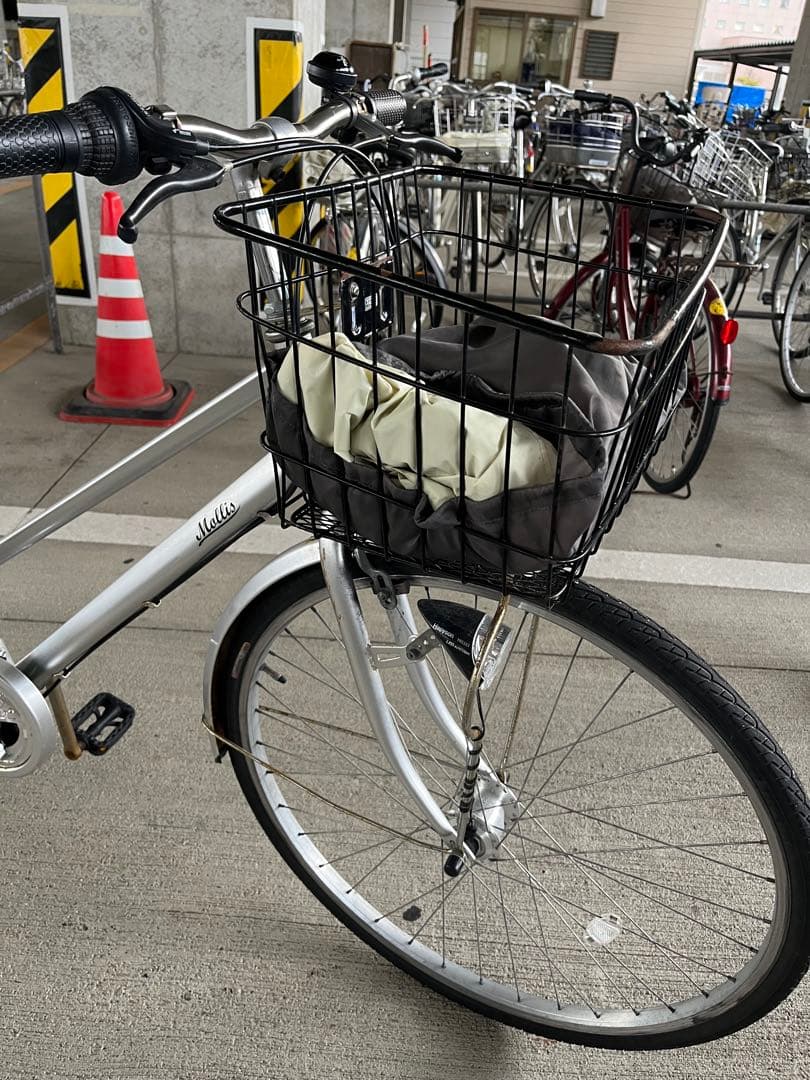 シルバー シティサイクル 前バスケット付き 27インチ