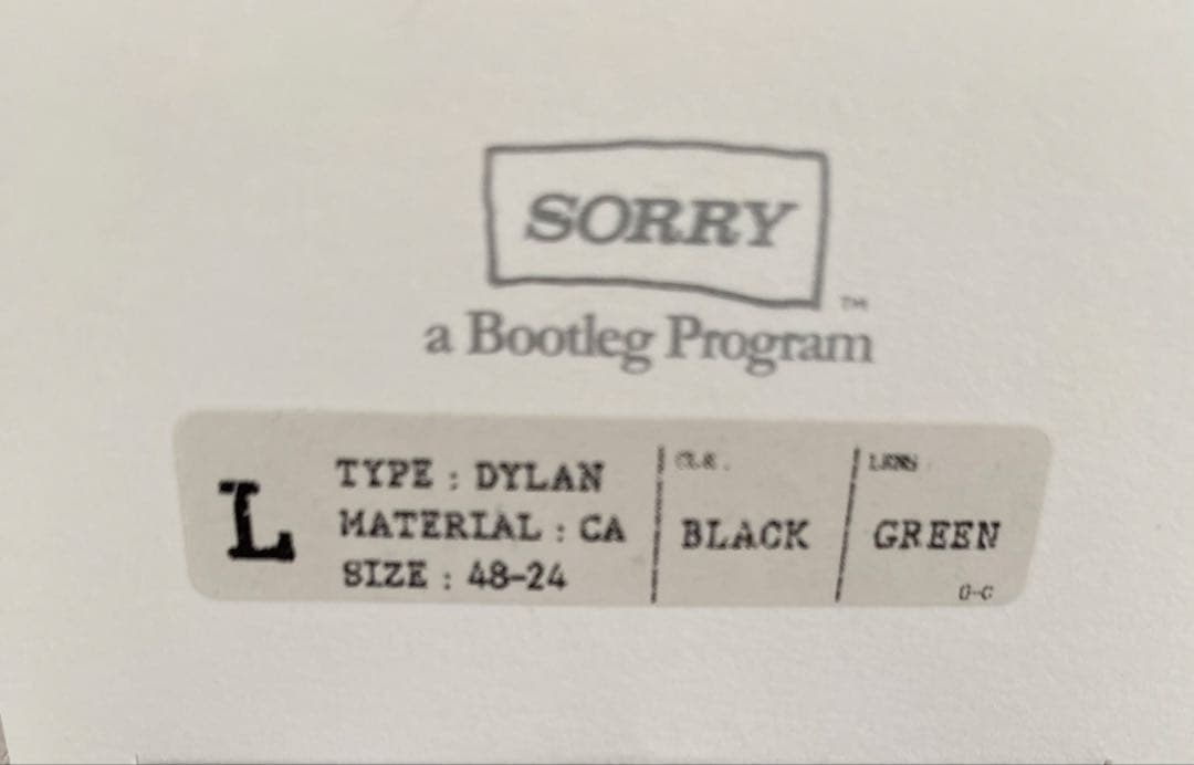 小物 SORRY A BOOTLEG PROGRAM DYLAN L