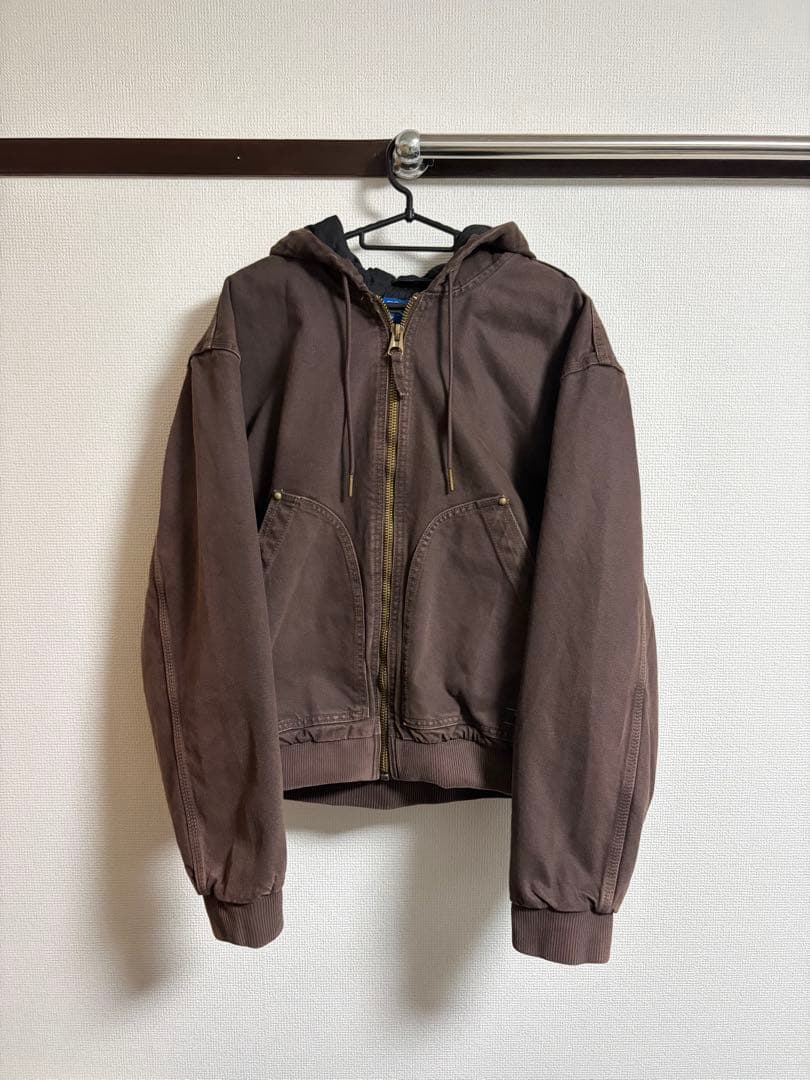 zara 中綿入りフーディジャケット