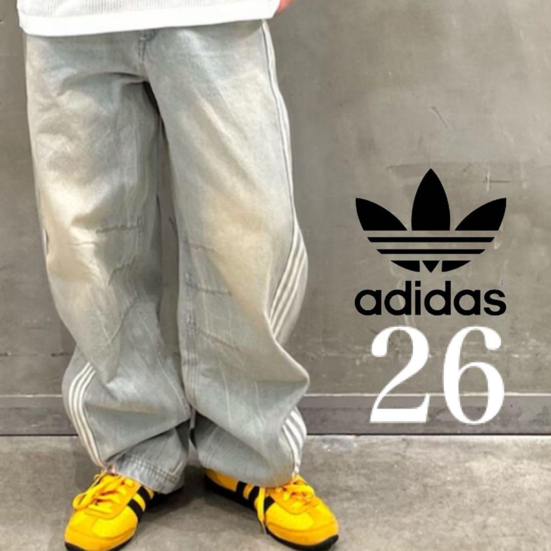 新品26】ADILENIUMシーズン3 バナナフィット ウォッシュドデニムパンツ