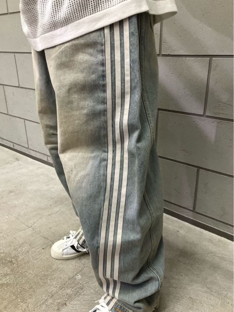 新品26】ADILENIUMシーズン3 バナナフィット ウォッシュドデニムパンツ