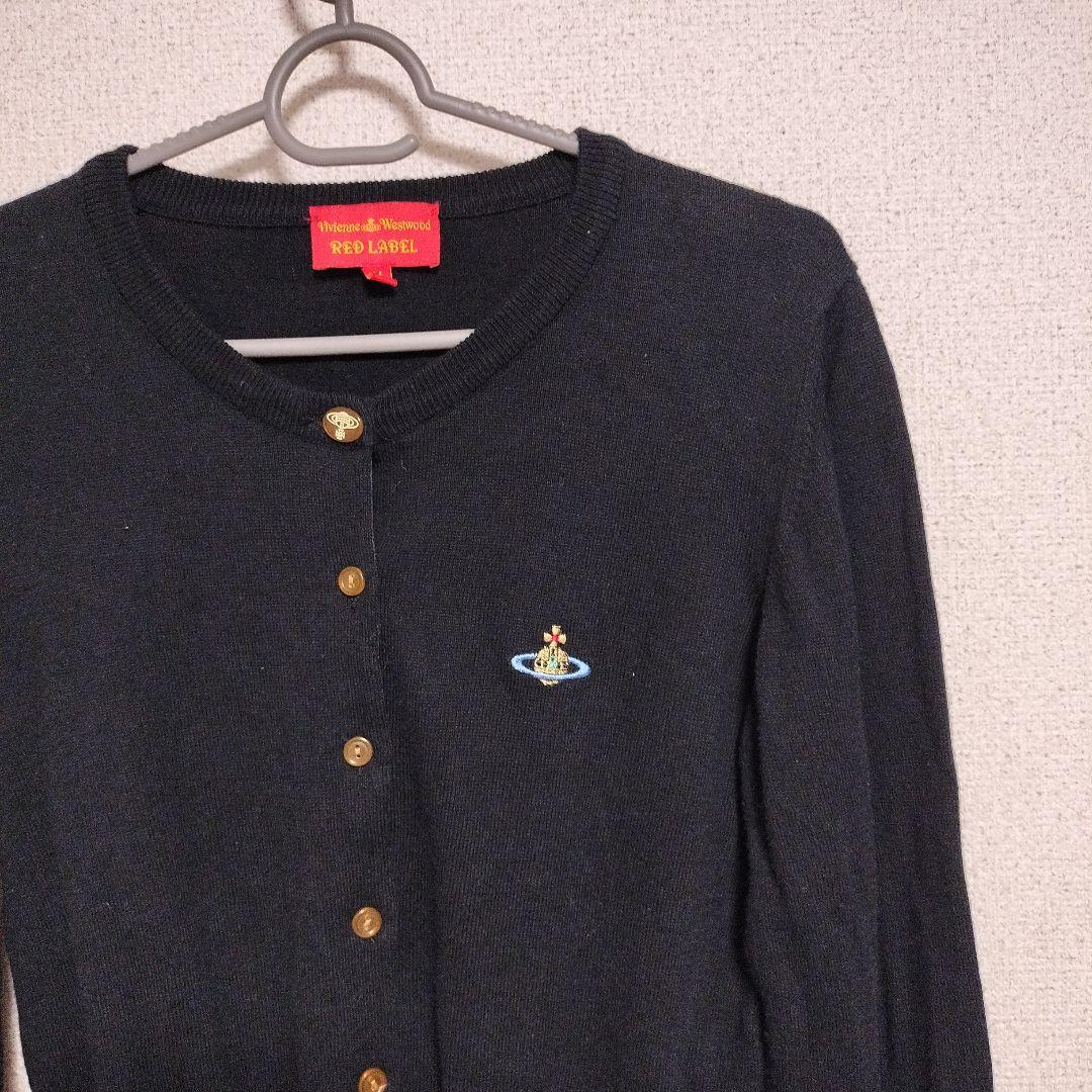 ヴィヴィアン・ウエストウッド RED LABEL カーディガン 綿100% 黒