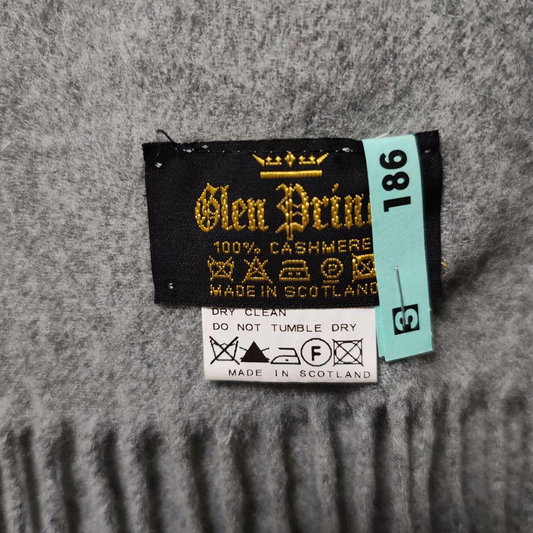 Glen Prince 100% Cashmere ストール グレー
