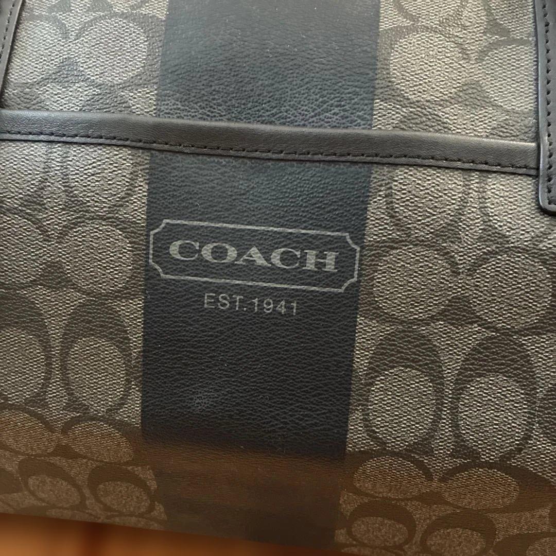 COACH ボストンバッグ グレー