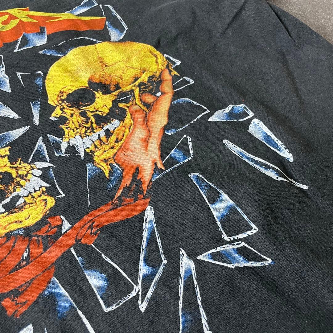 llica メタリカ S/S フェード Tシャツ 墨黒 XL