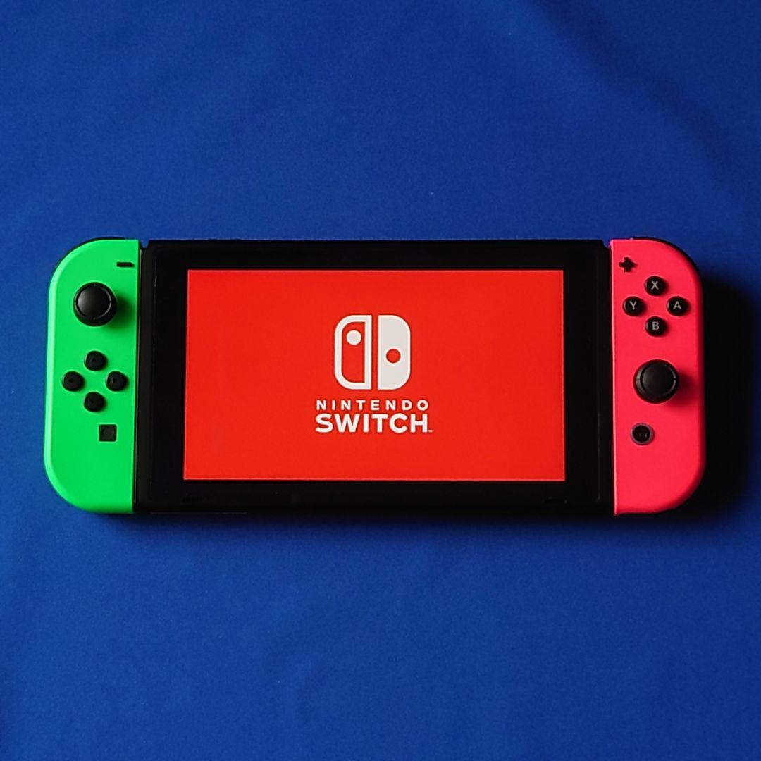 Switchスプラトゥーン2セット（液晶保護フィルム貼付済、microSD付き）