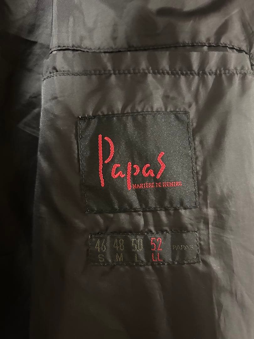値下げ！PAPAS ブラック ジャンパー アメリカ地図LL