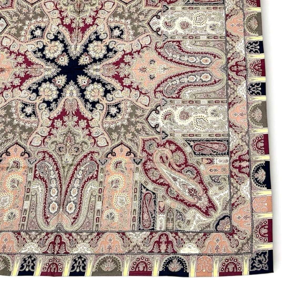 【極美品】エトロ ETRO 大判ストール シルクウール ペイズリー