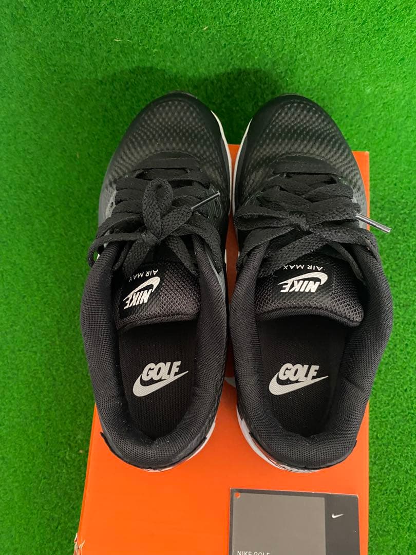 NIKE ナイキ エアマックス 90G ゴルフシューズ 黒 23.0センチ