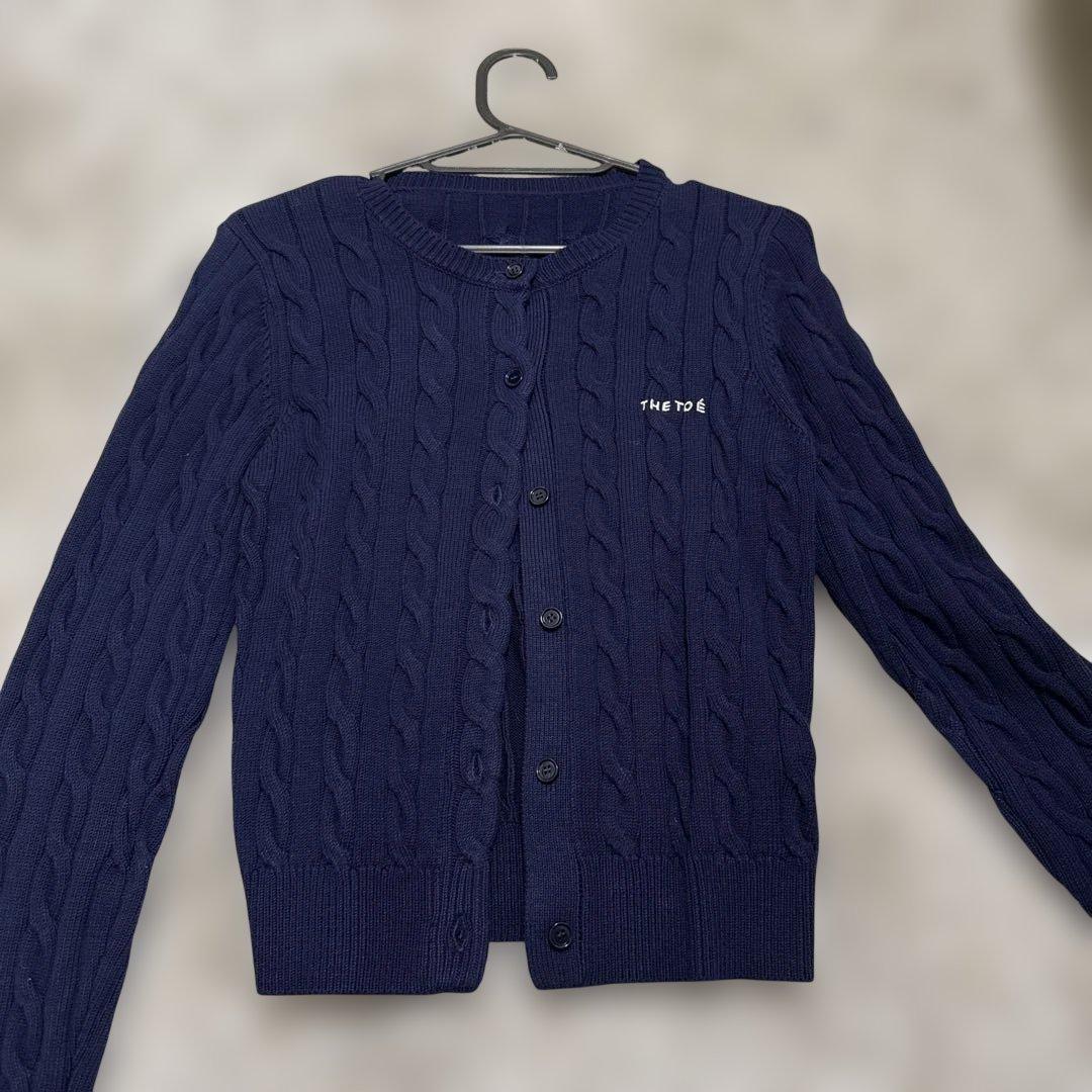 THE TOÉ ネイビー TOÉ Baker Cardigan