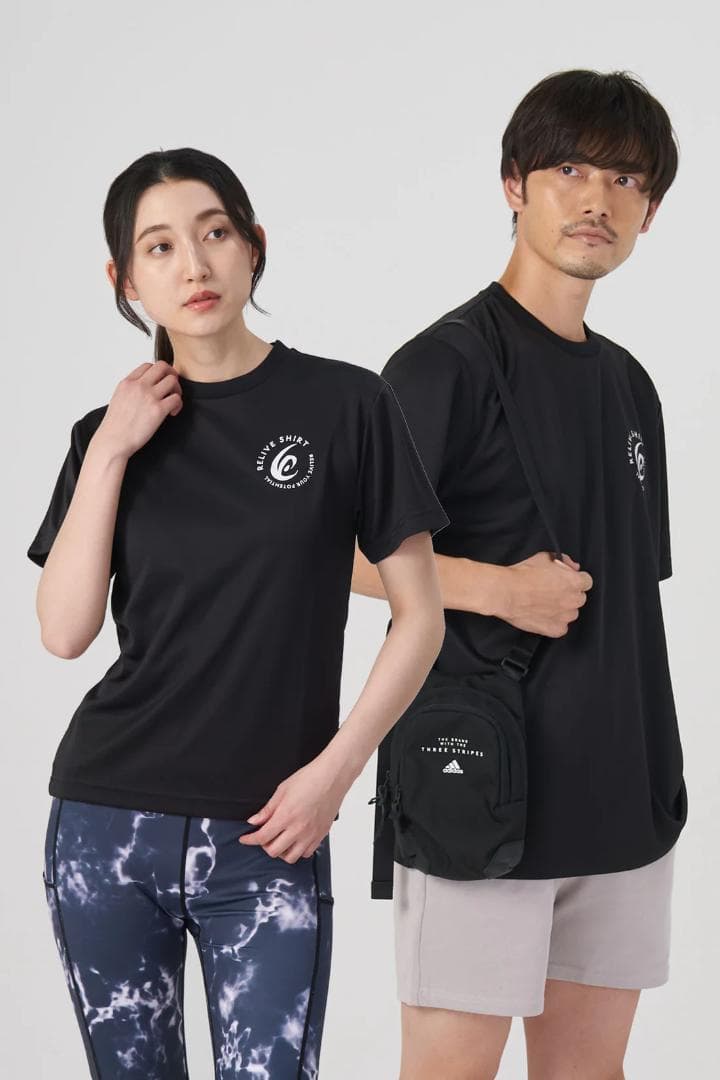 【新品未使用】RELIVE　リライブ　Tシャツ M 2枚 黒 & 白