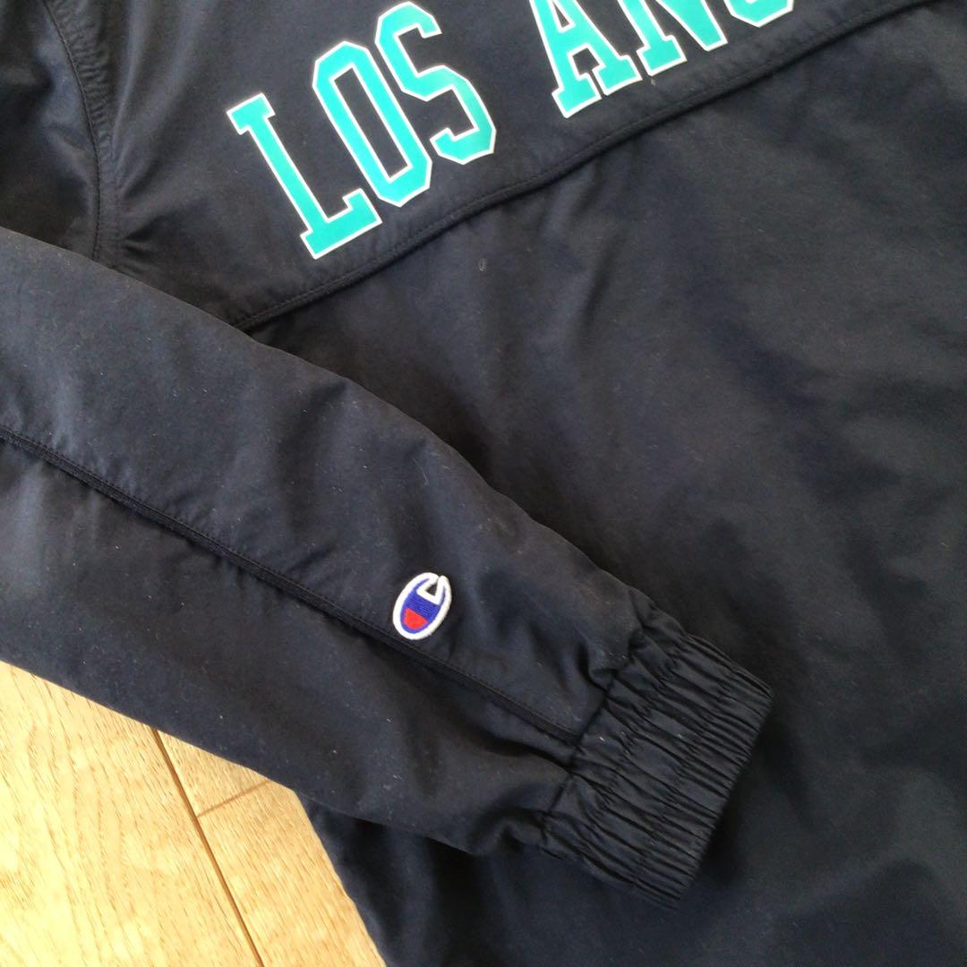 RHC x Champion LOS ANGELES ジャケット ネイビー S