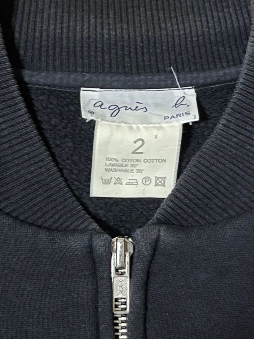 ジャケット・アウター 90s Agnes b. Cotton short zip up jacket