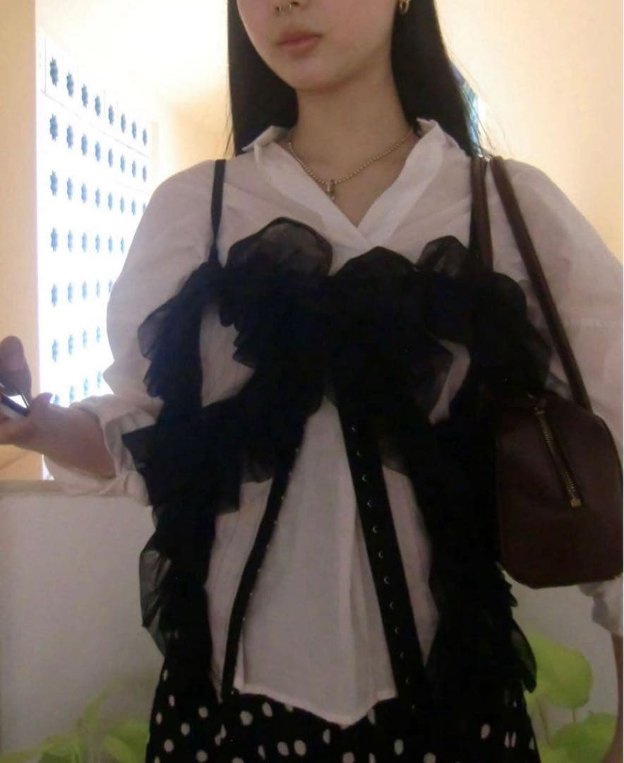 AMPHI 【HOUGA*AMPHI】 RUFFLED TOPS