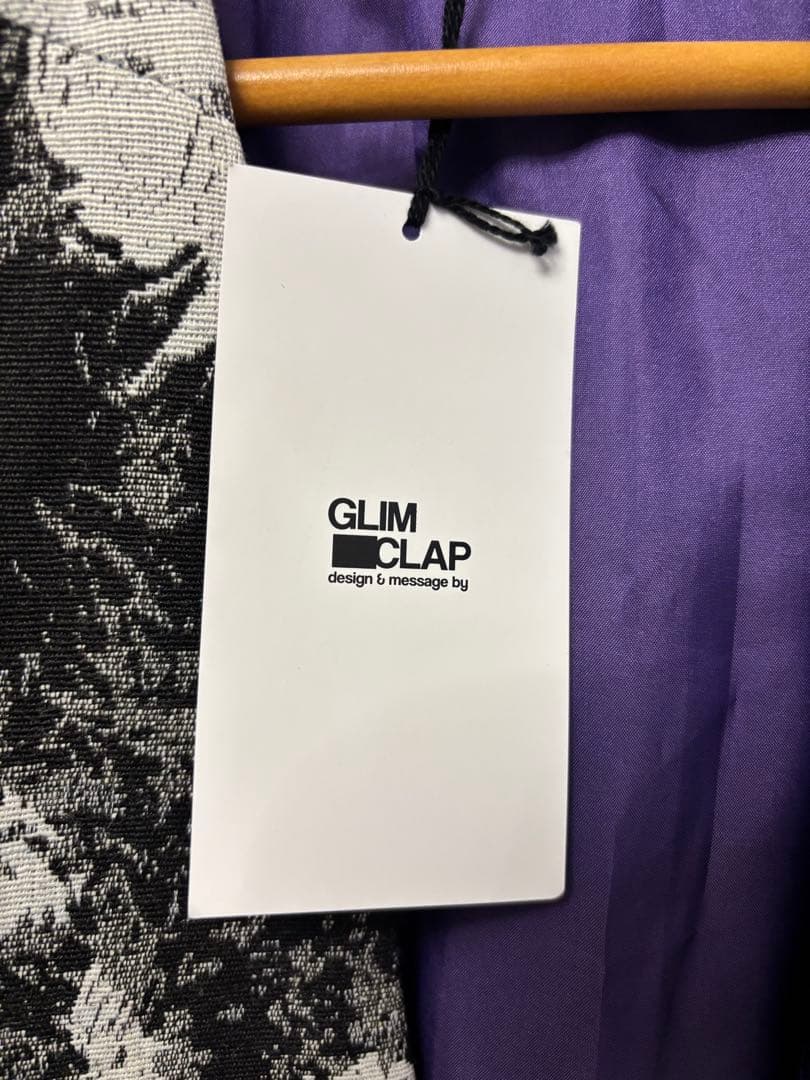 GLIMCLAP ボタニカルゴブラン織りカラーレスジャケット　新品