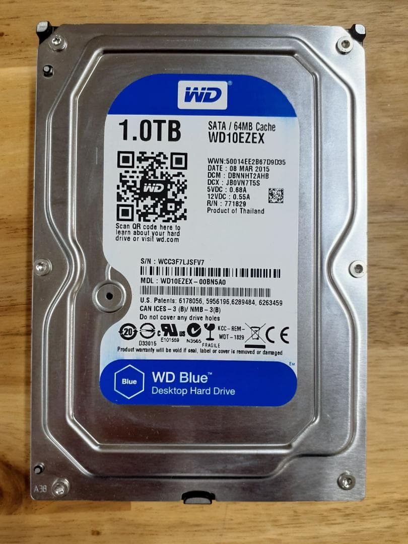 M*n様 60L0318-08　WD Blue 3.5インチ HDD 1TB 2
