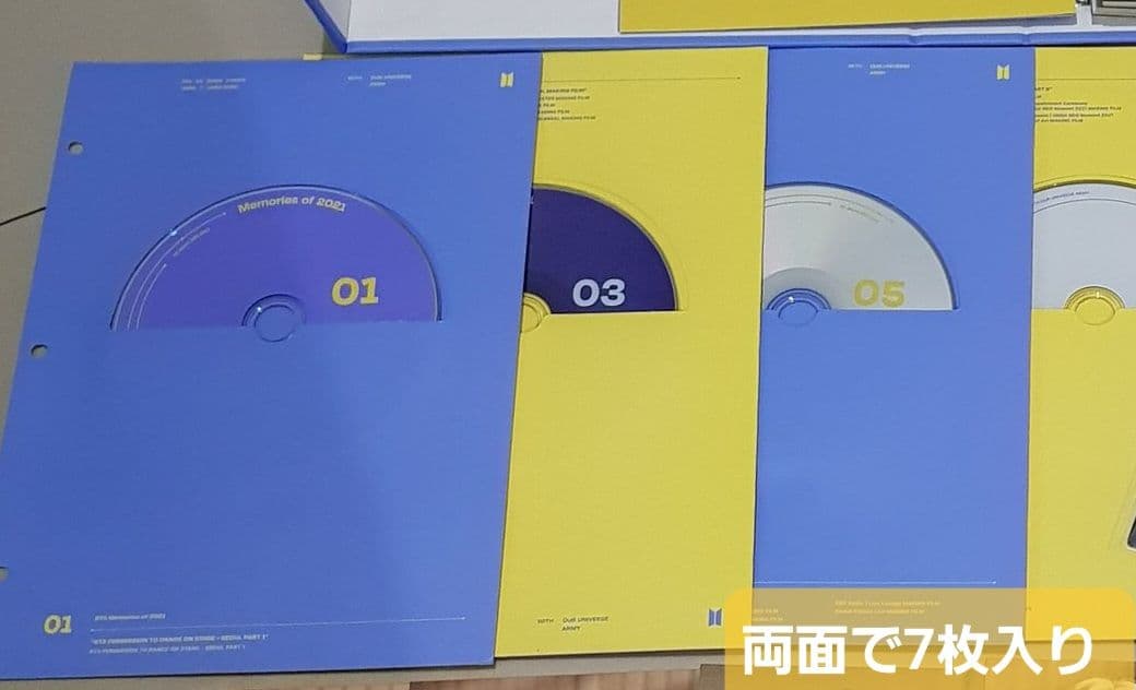 BTS Memories 2021 DVD 7枚組 日本語字幕付き 新品未再生