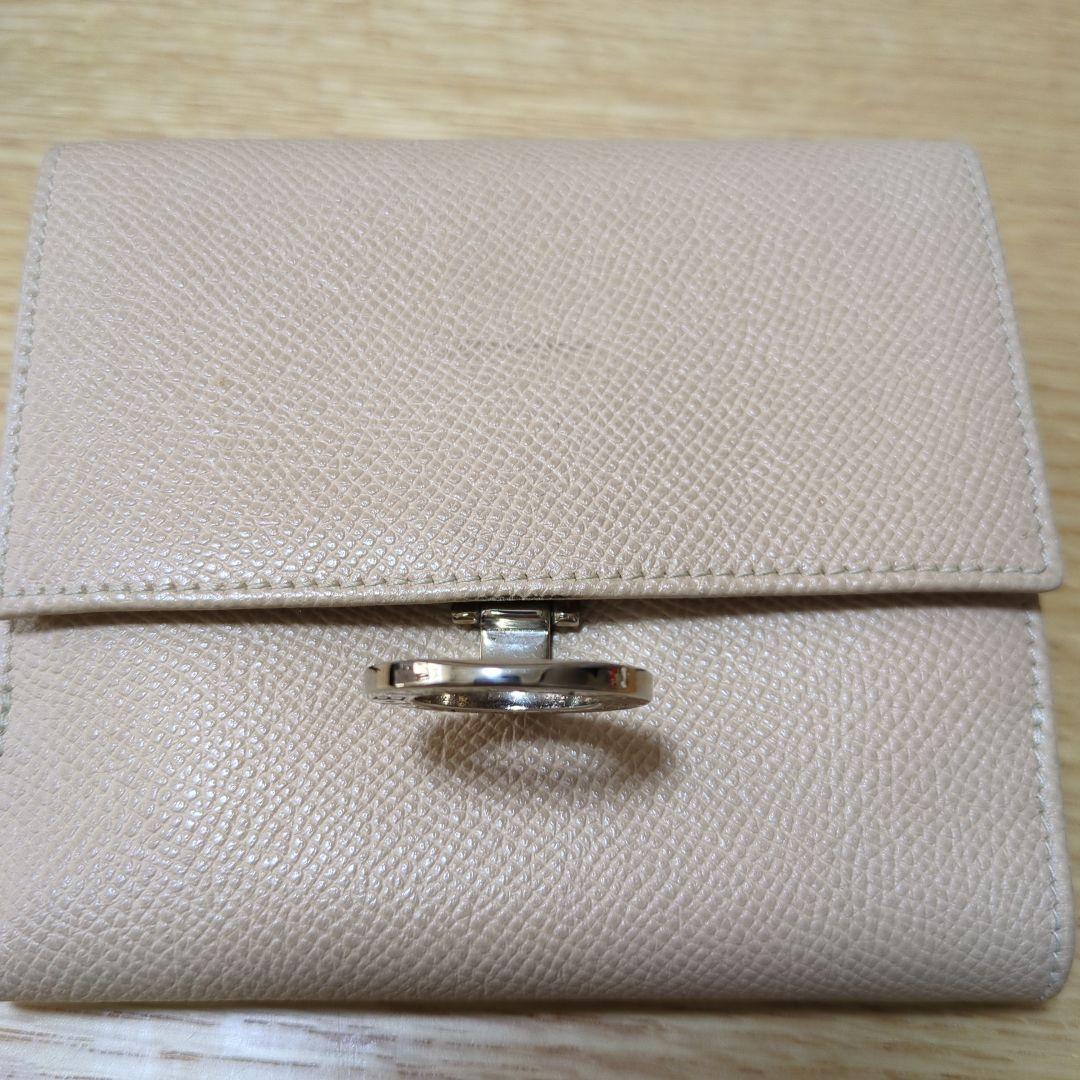 BVLGARI ベージュ 三つ折り財布