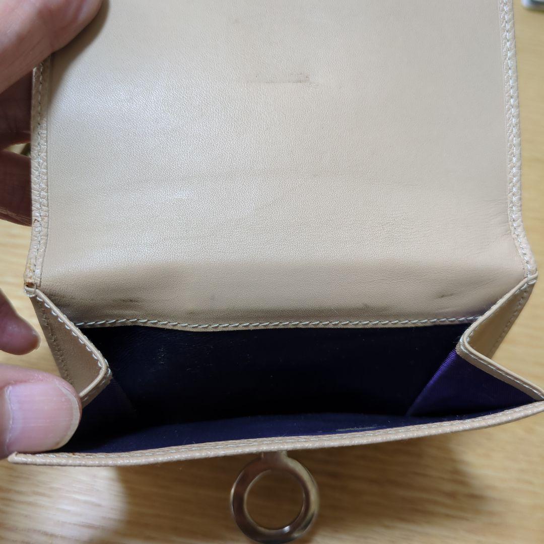 BVLGARI ベージュ 三つ折り財布
