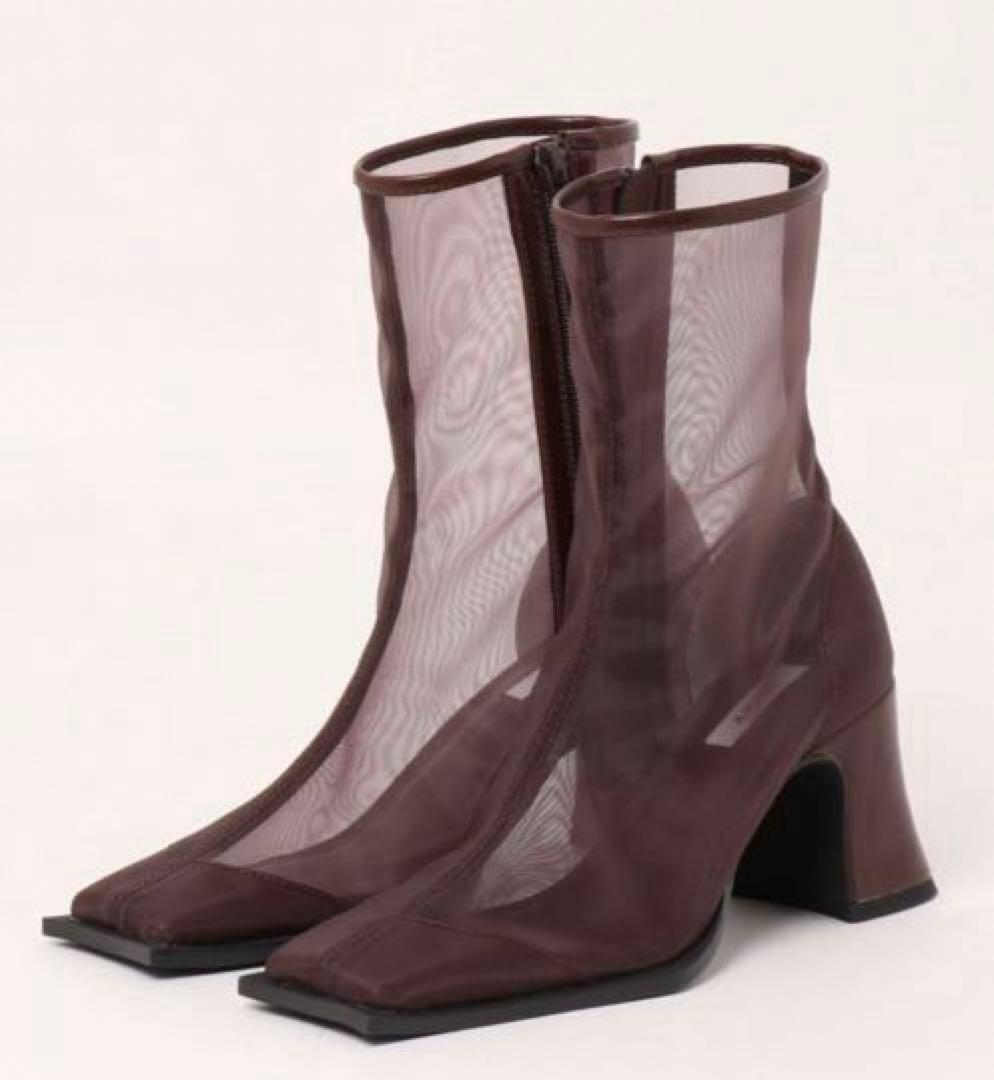靴 Ameri SHEER WAVE TOE BOOTS