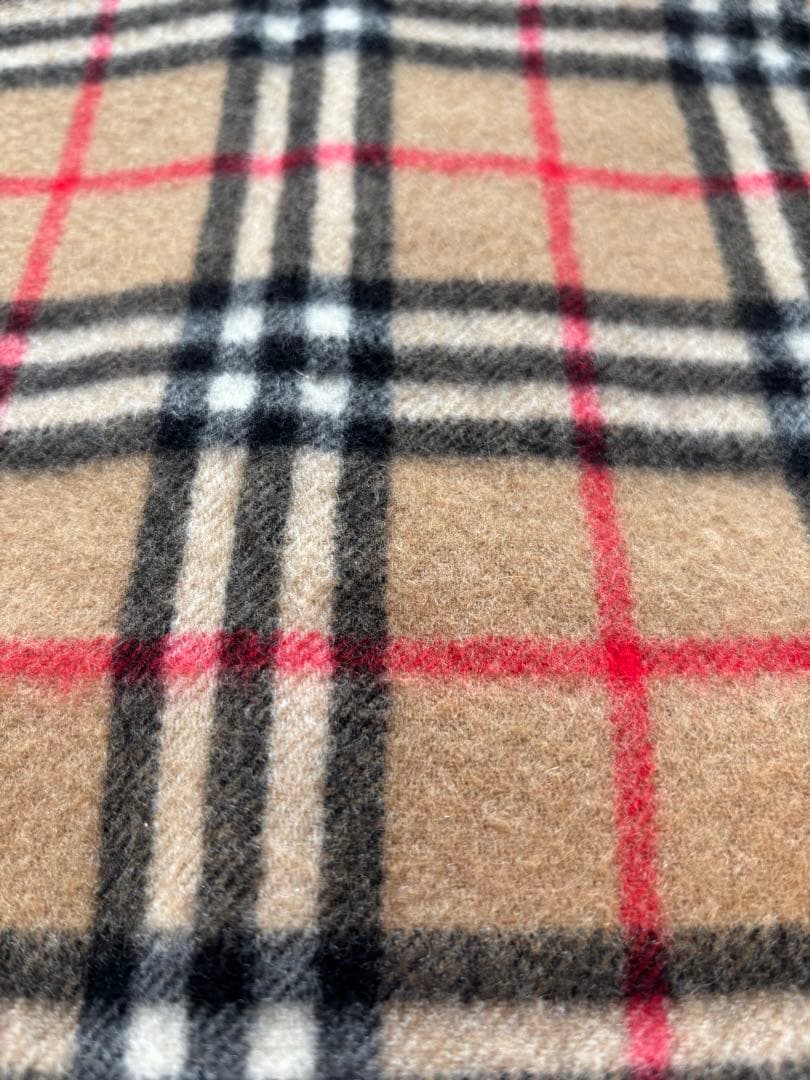 BURBERRY　LONDON　カシミヤマフラー　チェック柄