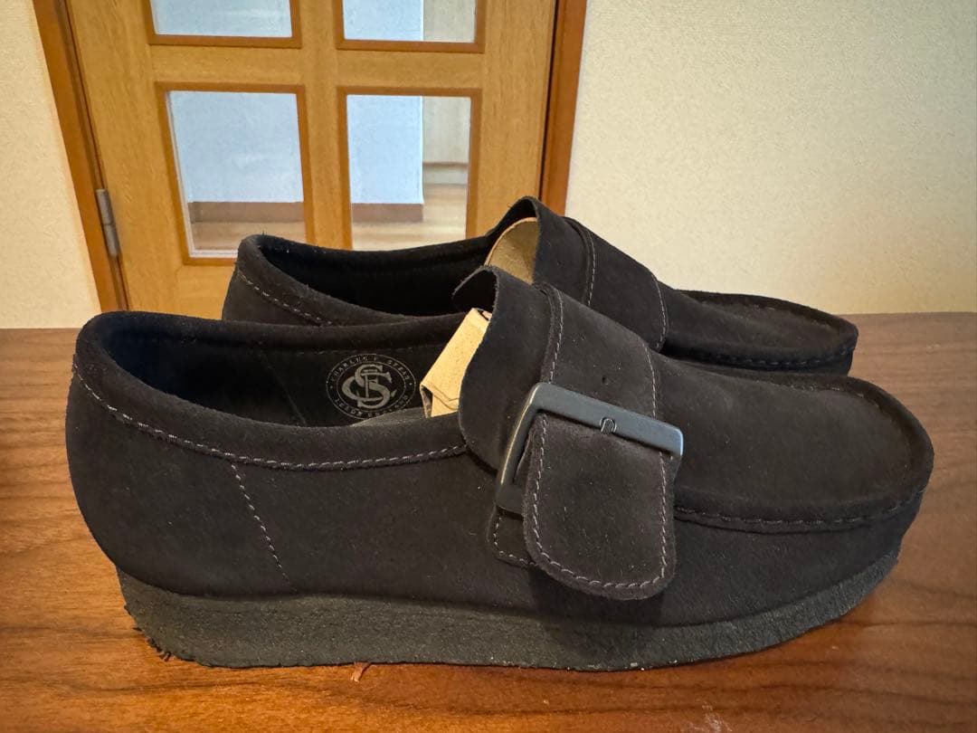 Wallabee Monk ブラックスエード26.5 cm