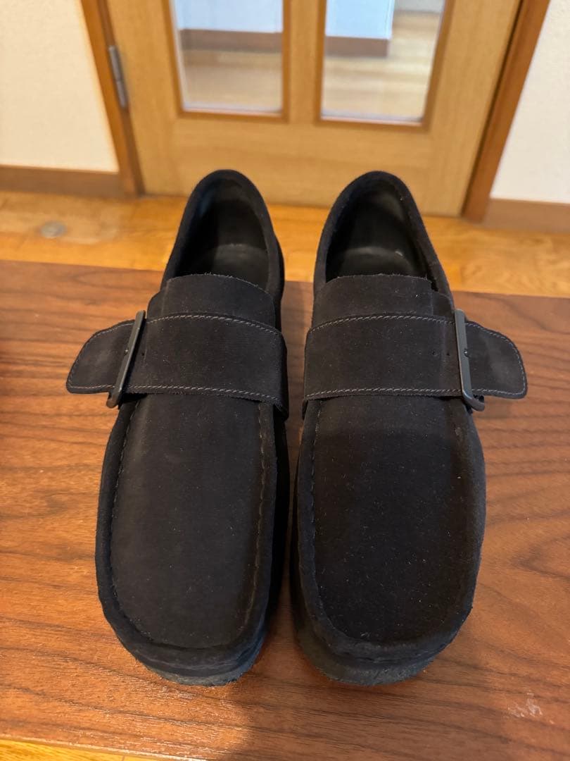Wallabee Monk ブラックスエード26.5 cm