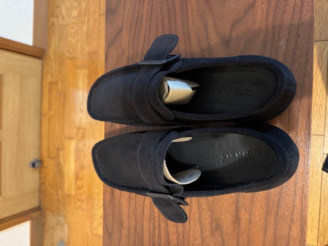 Wallabee Monk ブラックスエード26.5 cm