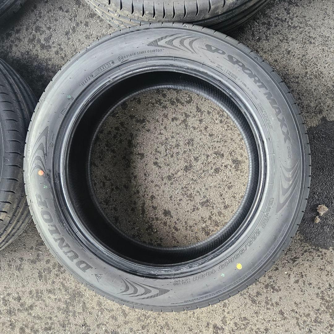 225/55R19 4本送料込 ダンロップ SP SPORT MAXX 新車外し