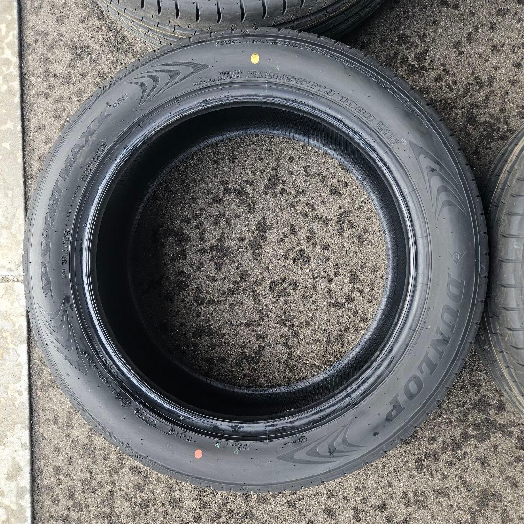 225/55R19 4本送料込 ダンロップ SP SPORT MAXX 新車外し