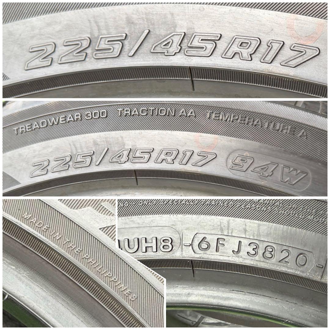 送料込◆ヨコハマ ADVAN FL EVA ◆225/46R17 94W2本のみ