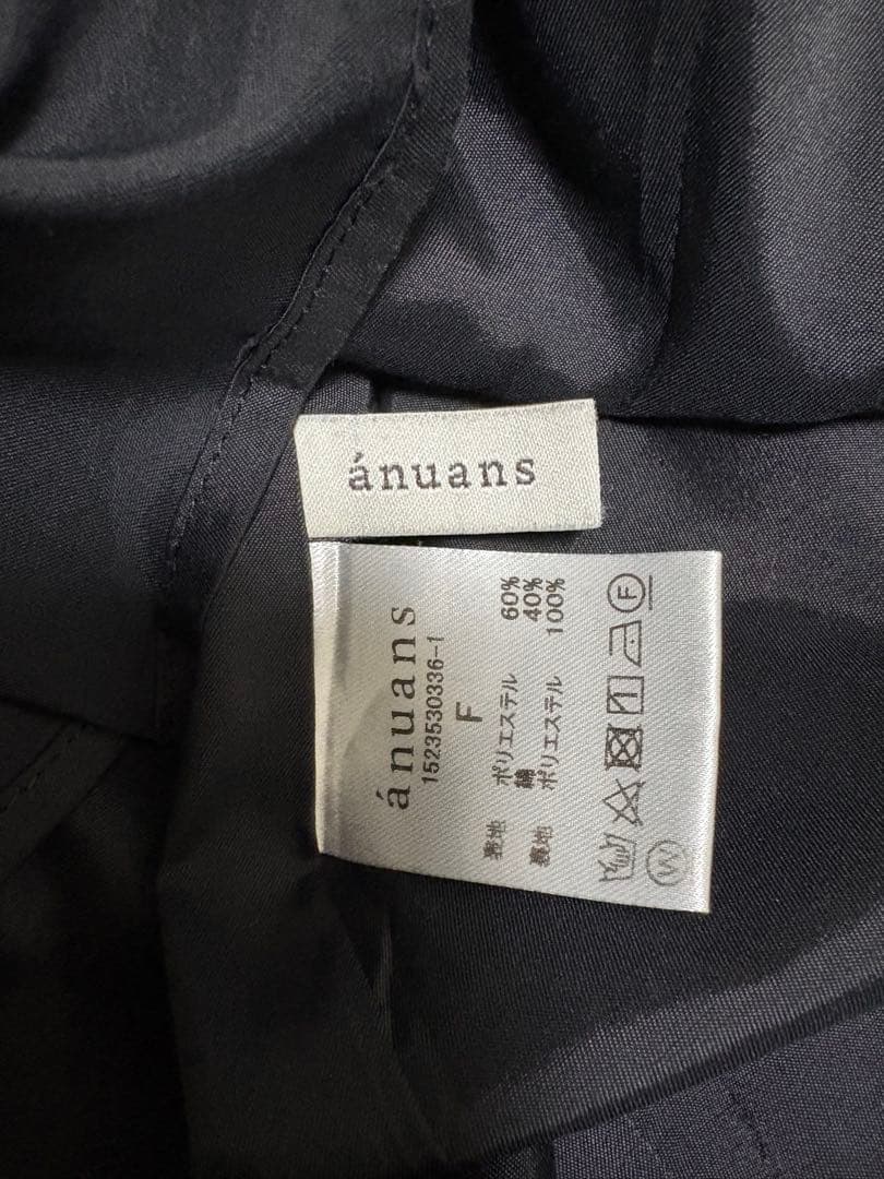 anuans イレギュラーティアードミニワンピース （BLACK）