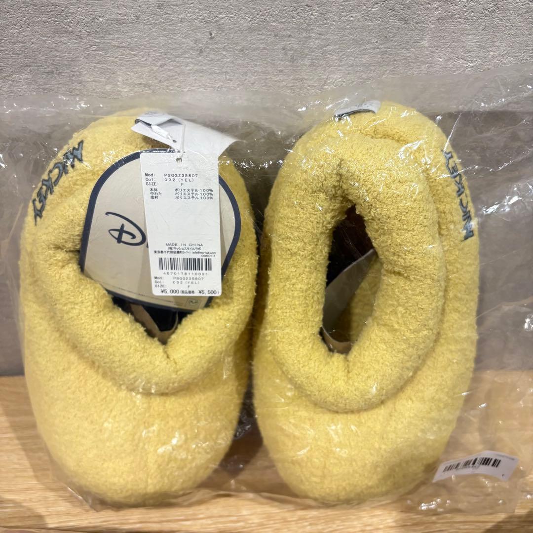 【新品未使用】ジェラピケ ディズニー ミッキー2点セット ポンチョ&ルームブーツ