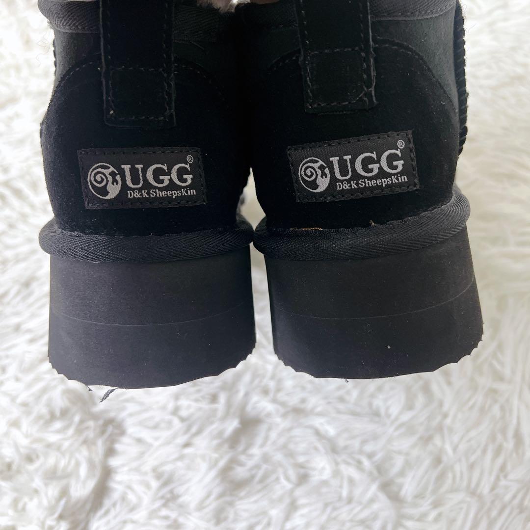 ✨未使用品✨D&KSheepskin 厚底　ショートブーツ　ウルトラミニ
